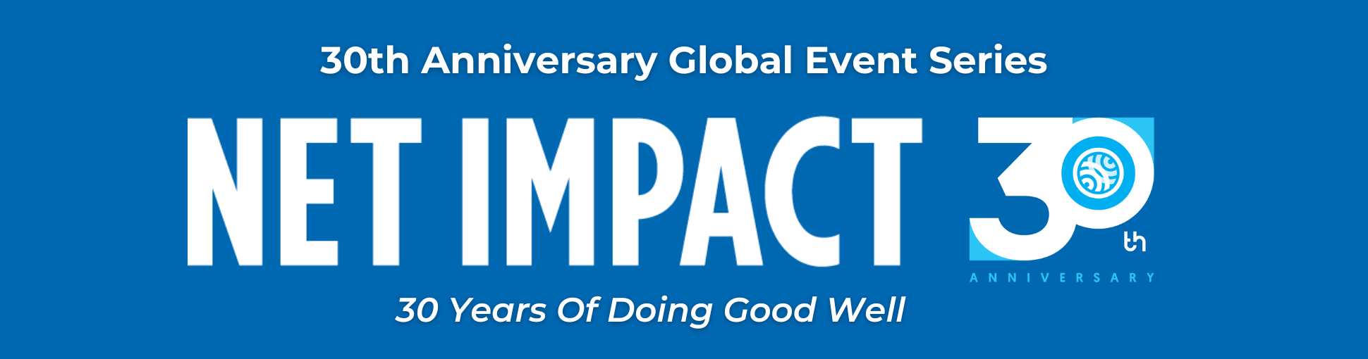 30th anniversary Net Impact logo