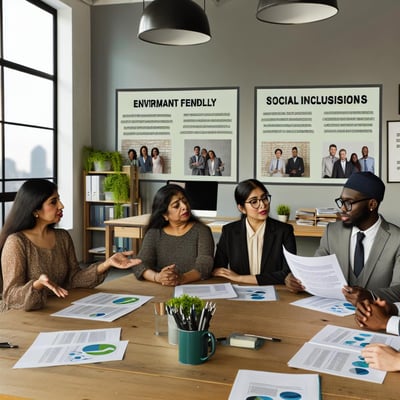 Corporate impact integrates social and environmental considerations into all aspects of business operations including relationships with employees, su