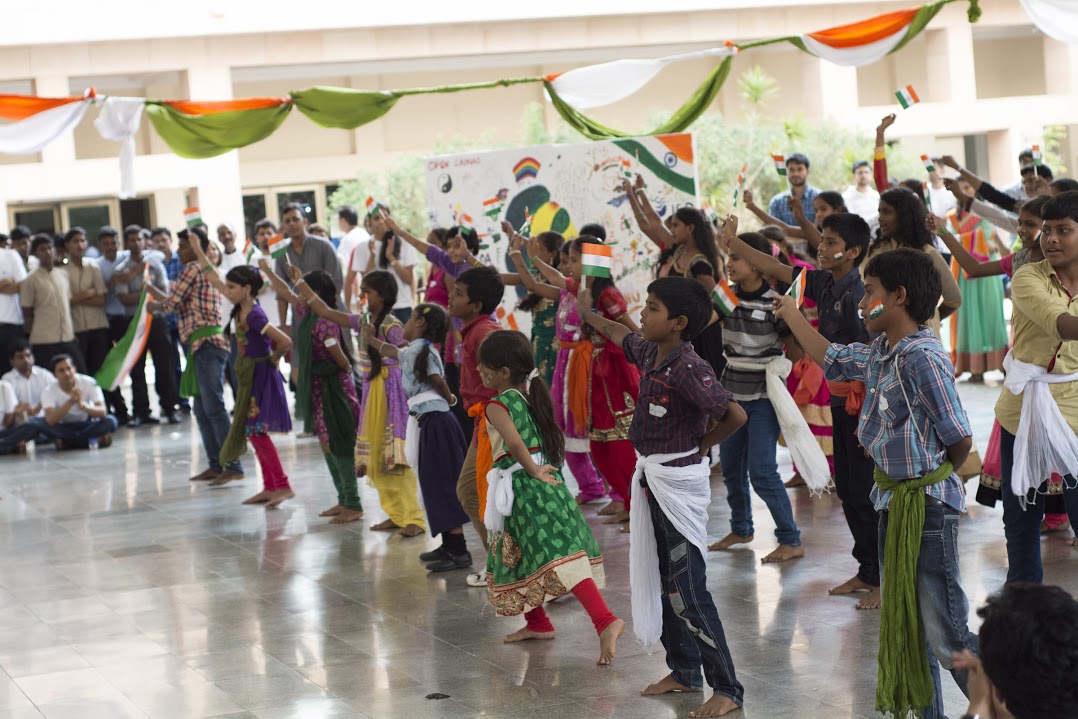 Children performing at ISB's tenth annual Bandhan event