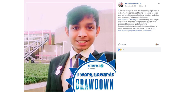 Saurabh Deosarkar Facebook post - Drawdown