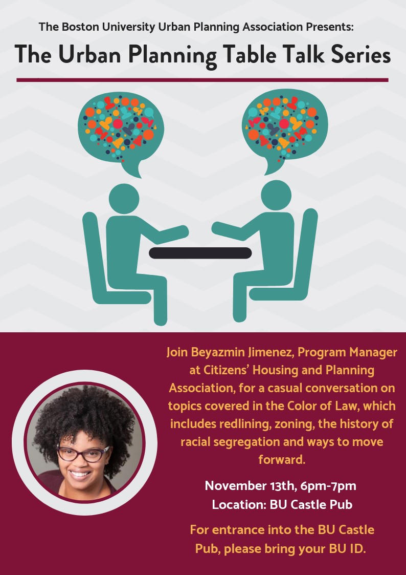 Symantec Racial Equity Fellows image: Flyer for the table talks, Natalia organized